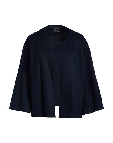Majestic Filatures Woman Jacket Midnight Blue Size 3 Linen In Blue