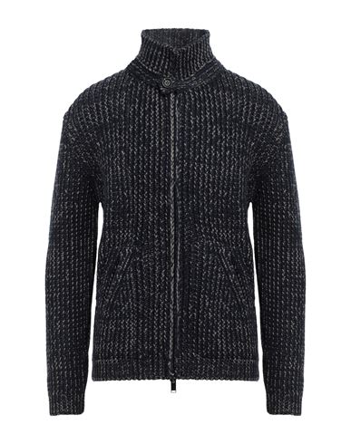 Daniele Fiesoli Man Cardigan Midnight Blue Size Xl Merino Wool, Polyamide