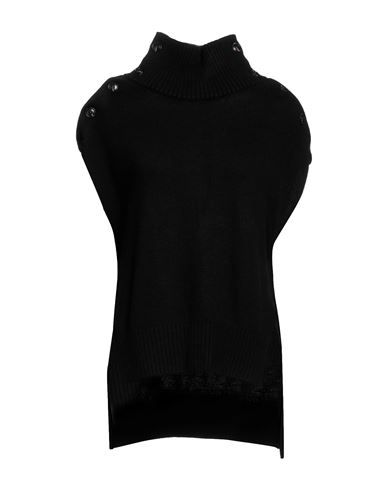 Emma & Gaia Woman Turtleneck Black Size 10 Wool, Viscose, Cashmere, Polyester, Polyamide