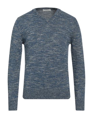 Alpha Studio Man Sweater Midnight Blue Size 38 Cotton