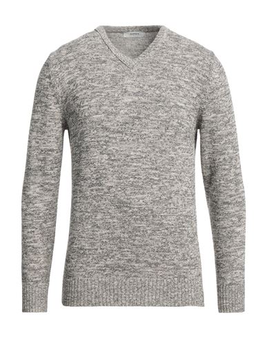 Alpha Studio Man Sweater Dove Grey Size M Cotton