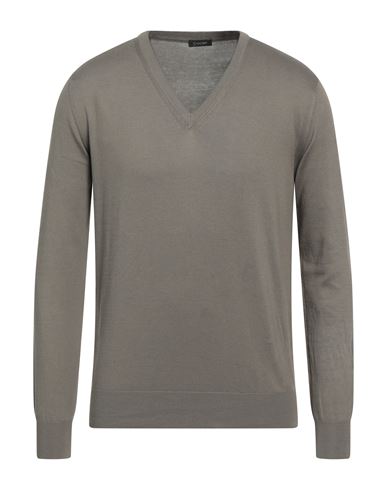 Cruciani Man Sweater Military Green Size 42 Cotton