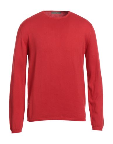 Cruciani Man Sweater Red Size 42 Cotton In Red