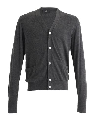 Dunhill Man Cardigan Grey Size L Cashmere In Grey