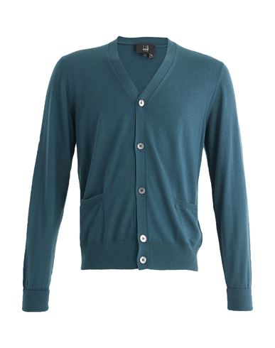 Dunhill Man Cardigan Green Size Xl Cashmere In Green