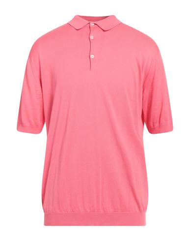 John Smedley Man Sweater Fuchsia Size Xl Cotton In Pink