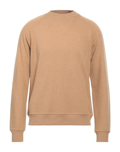 Bruno Manetti Man Sweater Camel Size Xl Wool, Cashmere, Polyamide In Beige