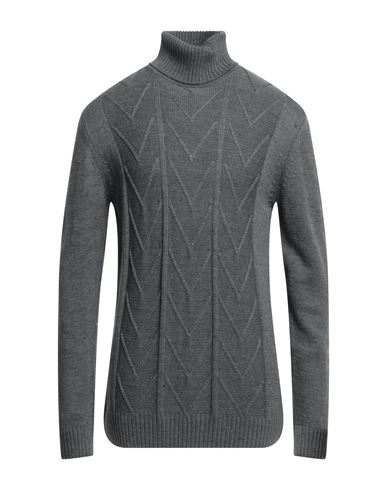 Siviglia Man Turtleneck Grey Size Xxl Wool, Acrylic