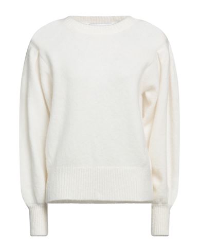 Emma & Gaia Woman Sweater Ivory Size 10 Wool, Alpaca Wool, Polyamide, Elastane In White