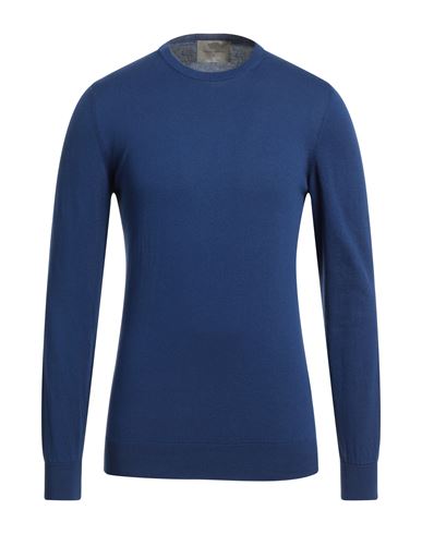 Moreno Martinelli Man Sweater Blue Size 36 Cotton