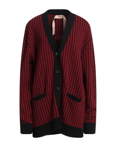 N°21 WOMAN CARDIGAN RED SIZE 6 WOOL, POLYESTER