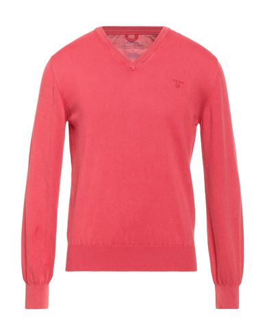Gant Man Sweater Red Size M Cotton In Pink