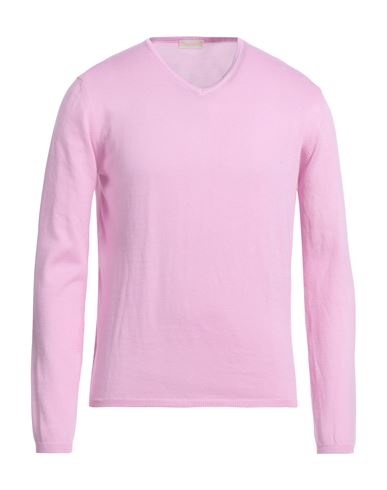 Cruciani Man Sweater Pink Size 38 Cotton