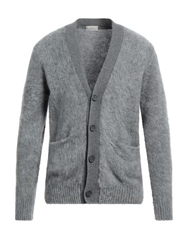 Altea Man Cardigan Lead Size L Virgin Wool, Mohair Wool, Polyamide, Acrylic In Grey