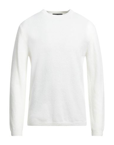 Daniele Fiesoli Man Sweater Ivory Size Xxl Merino Wool, Polyamide, Cashmere In White