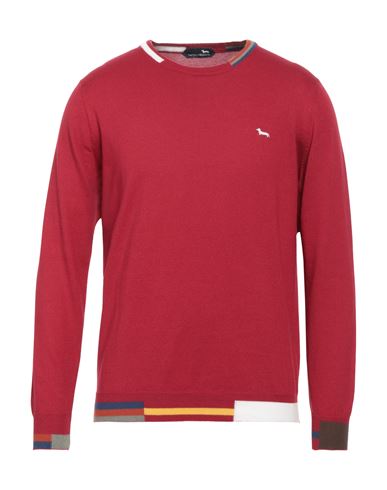 Harmont & Blaine Man Sweater Garnet Size S Cotton In Red