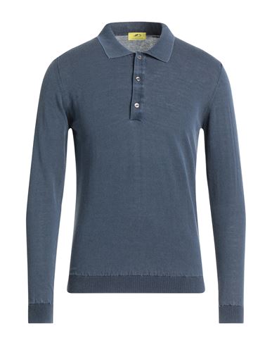 Hemmond Man Sweater Slate Blue Size M Cotton