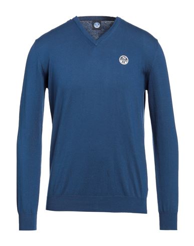 Shop North Sails Man Sweater Bright Blue Size L Cotton