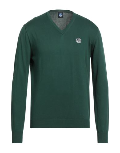 Shop North Sails Man Sweater Dark Green Size S Cotton