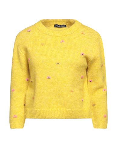 Amelie Rêveur Woman Sweater Light Yellow Size S/m Polyester, Acrylic, Wool, Elastane
