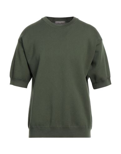 Shop Daniele Fiesoli Man Sweatshirt Dark Green Size L Cotton