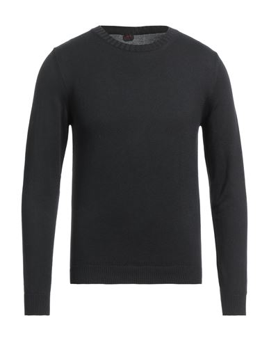 Mp Massimo Piombo Man Sweater Black Size 46 Cotton, Cashmere