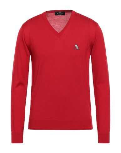 Aquascutum Man Sweater Red Size S Virgin Wool, Acrylic