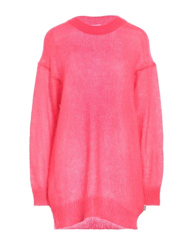 Kenzo Woman Turtleneck Fuchsia Size L Wool In Pink