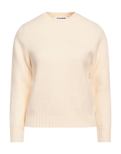 JIL SANDER JIL SANDER WOMAN SWEATER CREAM SIZE 2 WOOL