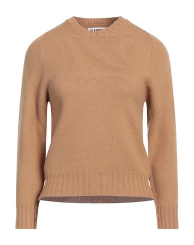 Jil Sander Woman Sweater Camel Size 6 Wool In Beige