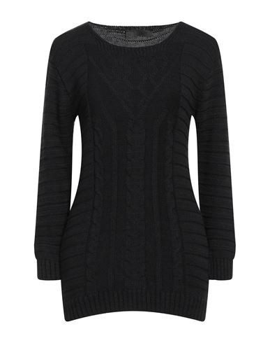 Exte Woman Sweater Black Size L/xl Acrylic, Wool