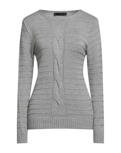 Exte Woman Sweater Light Grey Size Onesize Acrylic, Wool