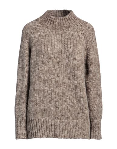 Shop Maison Margiela Woman Turtleneck Dove Grey Size Xs Alpaca Wool, Cotton, Wool