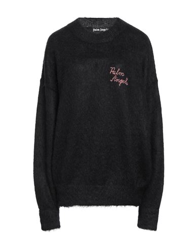 Shop Palm Angels Woman Sweater Black Size M Mohair Wool, Polyamide, Wool