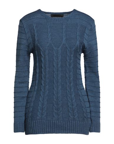 Exte Woman Sweater Slate Blue Size Onesize Acrylic, Wool