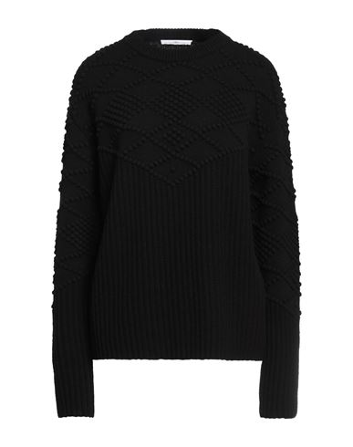 High Woman Sweater Black Size Xl Wool, Nylon