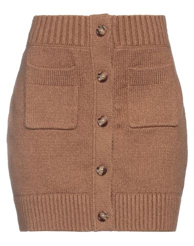 Burberry Blanche Knitted Cotton Blend Mini Skirt In Beige