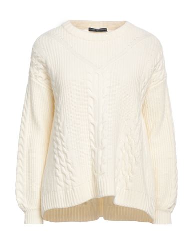 High Woman Sweater Ivory Size L Wool, Nylon In White