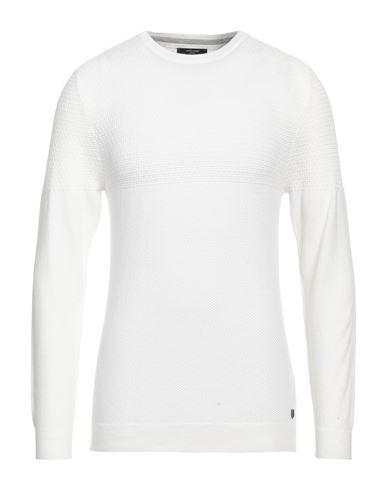 Shop Jack & Jones Man Sweater White Size Xxl Organic Cotton, Recycled Polyester