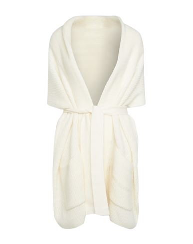 Marella Woman Cardigan Ivory Size Xl Acrylic, Polyamide, Mohair Wool, Alpaca Wool In White