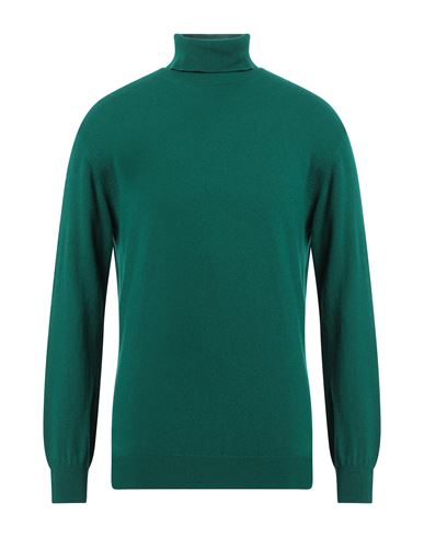 Wool & Co Man Turtleneck Emerald Green Size Xl Merino Wool, Viscose, Polyamide, Cashmere