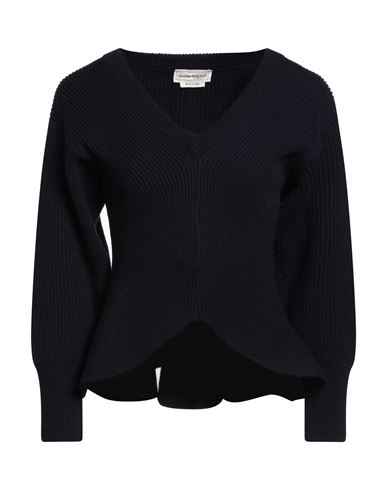 Alexander Mcqueen Woman Sweater Midnight Blue Size L Wool