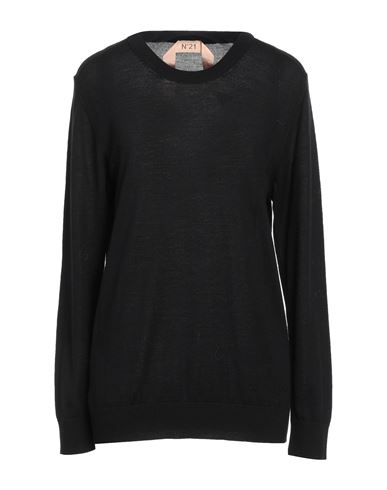 N°21 Woman Sweater Black Size 6 Virgin Wool
