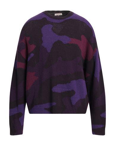 Valentino Garavani Man Sweater Purple Size Xl Virgin Wool