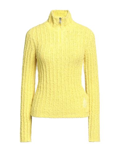 Moncler Genius 1 Moncler Jw Anderson Woman Turtleneck Yellow Size M Cotton, Polyamide, Wool