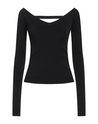 N°21 Woman Sweater Black Size 8 Wool, Polyester