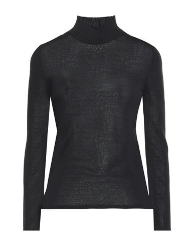 Les Bourdelles Des Garçons Woman Turtleneck Black Size 4 Rayon, Nylon