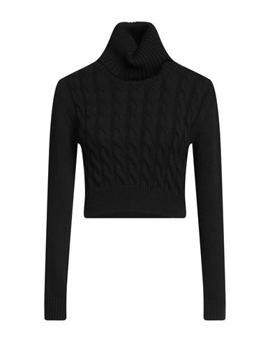 Les Bourdelles Des Garçons Woman Turtleneck Black Size 8 Acrylic, Wool