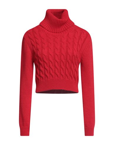 Les Bourdelles Des Garçons Woman Turtleneck Red Size 6 Acrylic, Wool