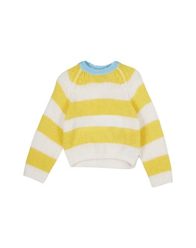 Ao76 Babies'  Toddler Girl Sweater Yellow Size 6 Acrylic, Polyamide, Wool, Mohair Wool
